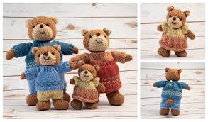 Jumper patterns sweater knitting patterns free knitting baby knitting knitting toys bear patterns knitting projects knitting dolls clothes. Amigurumi Bear Family Free Knitting Pattern Knitting Pattern