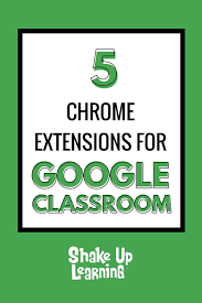5 Chrome Extensions That Make Google Classroom Even More Awesome Shake Up Learning In 2020 Google Classroom Classroom School Technology