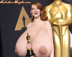 Em.St. receives her Oscar with her giant boobs out – Kabukas Morphs