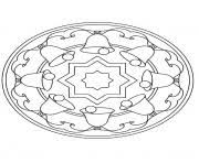 Download Christmas Mandala Coloring Pages To Print Christmas Mandala Printable
