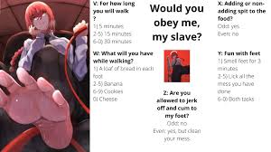 Would you be Makima´s slave? 