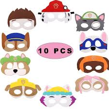 Sunshine Smile Iermasken Fur Kinder Filz Paw Dog Patrol Spielzeug Puppy Party Masken Paw Dog Mask In 2020 Pfote Patrouille Geburtstag Paw Patrol Spielzeug Party Masken