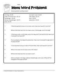 Check spelling or type a new query. Money Word Problems Worksheets