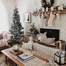 Home Amber Interiors Christmas Decorations Living Room Christmas Living Rooms White Christmas Decor