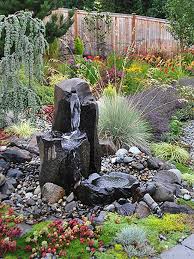 Lots Of Visual Interest In This Garden Cyan Landscaping In Snohomish Washington Fountains Backyard Water Features In The Garden Outdoor Water Features