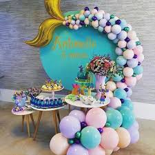 Fantástico marco para cumpleaños de plástico rígido de gran calidad. Decoraciones Para Fiesta De Sirena Fiestas Modernas Para Ninas