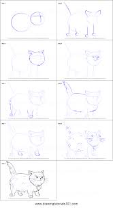 How To Draw Fluffy The Cat From Horrid Henry Printable Step By Step Drawing Sheet Drawingtutorials101 Com Cats heads vector illustration cute animal funny decorative characters feline domestic trendy pet drawn. how to draw fluffy the cat from horrid