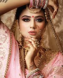 Subtle And Minimal Bridal Makeup Look Bridal Makeup Looks Indian Bride Makeup Bridal Photography Poses