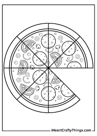 Free printable pizza slices coloring bookmark for kids to color in and make their own, great for teachers, parents, home schools. Ndwk4tdv Lk62m