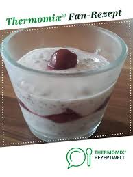 Quarkcreme Mit Kirschen Rezept Dessert Rezepte Thermomix Rezepte Thermomix Desserts Thermomix
