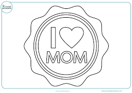 Dibujos Del Dia De La Madre Para Colorear Faciles Bonitos