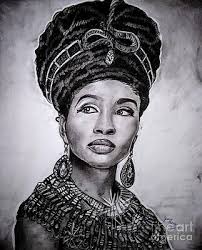 African American Queen Drawings for Sale
