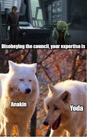 He S A Master At Disobeying Prequelmemes Star Wars Jokes Funny Star Wars Memes Star Wars Humor