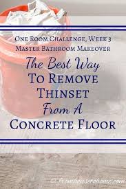 The Best Way To Remove Thinset From Concrete From House To Home Tile Removal Chipping Hammer Concrete