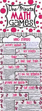 One Minute Math Games 10 Games To Kill Down Time Forever Mental Math Games Mental Math Games Education Math Middle School Math