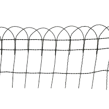 Steel hoop top garden border fencing coating with green pvc. Arch Top Border Fencing Pvc Coated Decorative Wire Fence