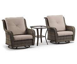 Wilson Fisher Resin Wicker Motion Gliders Side Table 3 Piece Patio Set Big Lots Patio Furniture Collection 3 Piece Patio Set Wicker Patio Set