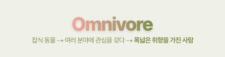 2025년 첫 번째 키워드 '옴니보어' 떠먹여 드려요