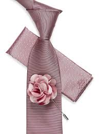 To look slightly less large, wear a pocket square, preferably in cream or something else tasteful but not too formal. Tie Pocket Square And Flower Lapel Pin Set Wedding Ideas Mauve Pocket Square Tie Tie Pocket Square
