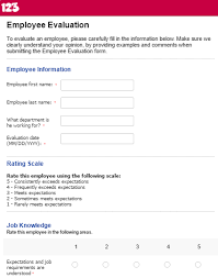 effectively evaluate performance with employee evaluation forms