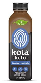 Drink Koia Cookie N Cream Keto Shake 9g Mct Oil 12g Protein Keto Cookies N Cream Cookies Keto Shakes