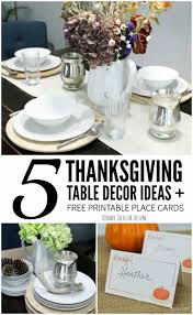 Every table needs a little shine, a little glimmer. Thanksgiving Table Decor 5 Easy Holiday Ideas Free Printable