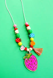 strawberry necklace jewelry supply kit