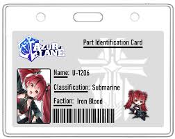 Azur Lane ID Card/Holder (3.375