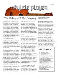 Best ukulele tuner for apple devices. The Making Of A Uke Company Tricorn Publications