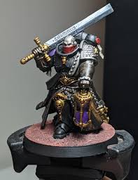 Deathwatch Judiciar. Just the Captain and Ancient left from Indomitus. :  rdeathwatch40k