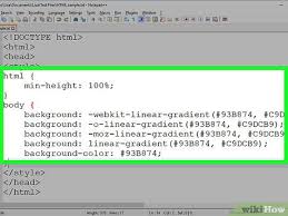 This means you need to use the style attribute in the opening tag you wish to add html color to. 4 Ways To Set Background Color In Html Wikihow