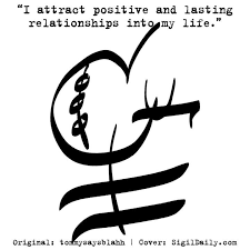 I Attract Positive And Lasting Relationships Into My Life Sigils Sigil Chaosmagick Sigilmagic Love Sigil Magic Wiccan Symbols Witch Symbols