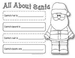 Freebie All About Santa Adjectives Describing Words Adjectives Kindergarten Christmas Kindergarten