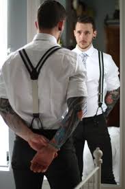 Suspenders And Tattoos Men Fashion Mensfashion Hosentrager Mode Herrenbekleidung Stile