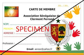 Les cartes de membre réalisées sur cartes plastique donnent une image moderne et dynamique de votre club ou association. Carte De Membre Association Senegalaise De Clermont Ferrand