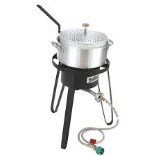 Its exterior is made of a durable and lightweight envirostone material, which brings a natural vibe to your backyard while discreetly housing its propane tank. Bayou Classic Burner Propane Deep Fryer Reviews Wayfair