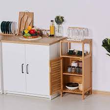(5) total ratings 5, $345.00 new. Buy Viagdo Bathroom Floor Cabinet Wooden Storage Organizer Unit With Single Door And Shelf Free Standing Kitchen Cupboard Console Sofa Side Table For Living Room Hallway Bedroom Kitchen Online In Indonesia B082hwnwv8