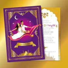Mariage Oriental 1001 Nuits Faire Part Invitation Ou Save The Date Sur Tapis Volant Comm Faire Part Mariage Original Theme Mariage Disney Faire Part Mariage