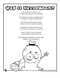 Halloween Poem Was It Halloween Woo Jr Kids Activities Halloween Poems For Kids Halloween Poems Poetry For Kids