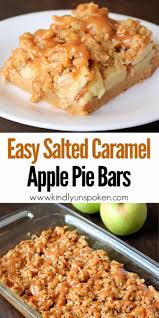Easy Salted Caramel Apple Pie Bars Recipe In 2020 Salted Caramel Apple Pie Caramel Apple Pie Apple Bar Recipes