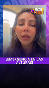 ¡Escándalo! Mónica vivió el aterrizaje de emergencia en un avión de Avianca