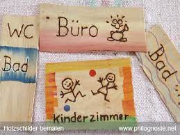 Mit 2 gebohrten löchern zum aufhängen. Holzschilder Turschilder Selber Gestalten Machen Philognosie