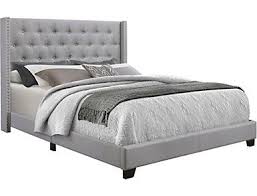 Brady Tufted Upholstered King Bed Grey Upholstered Bed Upholstered Beds Bed
