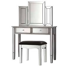 Dressing tables with mirrors and drawers. Artiss Mirrored Furniture Dressing Table Dresser Mirror Stool Chest Of Drawers Bunnings Australia
