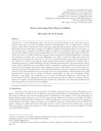 Deskripsi toko pt sion alexanders. Pdf Policy Concerning Crime Done By Children