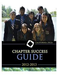2012-13 California DECA Chapter Success Planner
