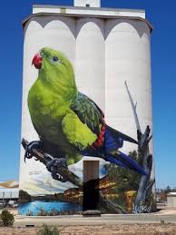 D Vate South Australia Silo Art Trail Waikerie Were The Twenty Fifth Silos To Be Completed In 2018 Photo Cre Street Art News Murals Street Art Sidewalk Art