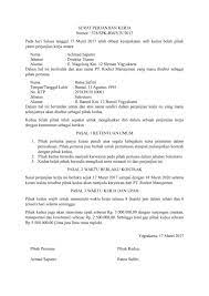 Jangan asal kerja, surat kontrak kerja karyawan swasta perlu kamu punya. Contoh Surat Perjanjian Kontrak Kerja Yang Baik Dan Benar