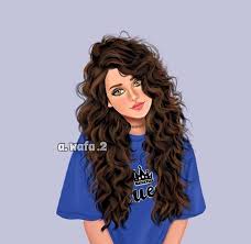 Pin By Chanel On Art Curly Hair Drawing Digital Art Girl Girly Drawings