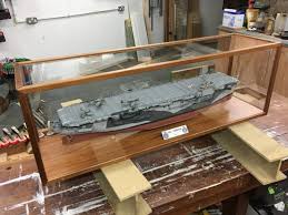 All scales (1/700 to 1/100 and more) plexiglas clear panels. Model Ship Display Case Nick Webb Cabinetmaker